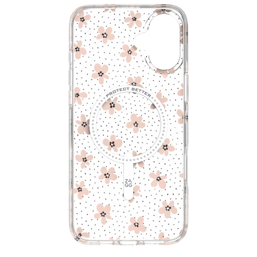 ZAGG Milan Snap for iPhone 16 Plus - Floral Pink Daisies