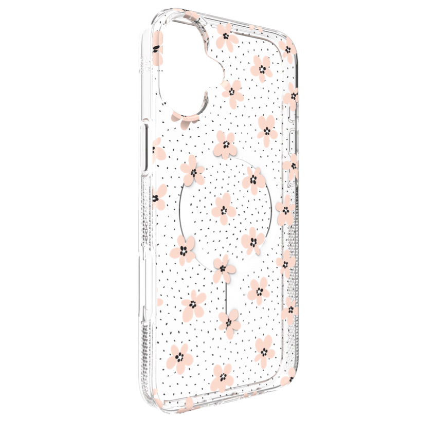 ZAGG Milan Snap for iPhone 16 Plus - Floral Pink Daisies