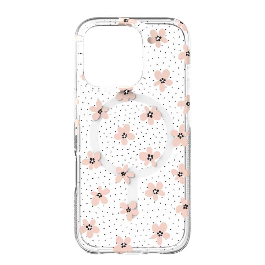 เคสกันกระแทก iPhone 16 Pro Zagg Milan Snap สี Floral Pink Daisies