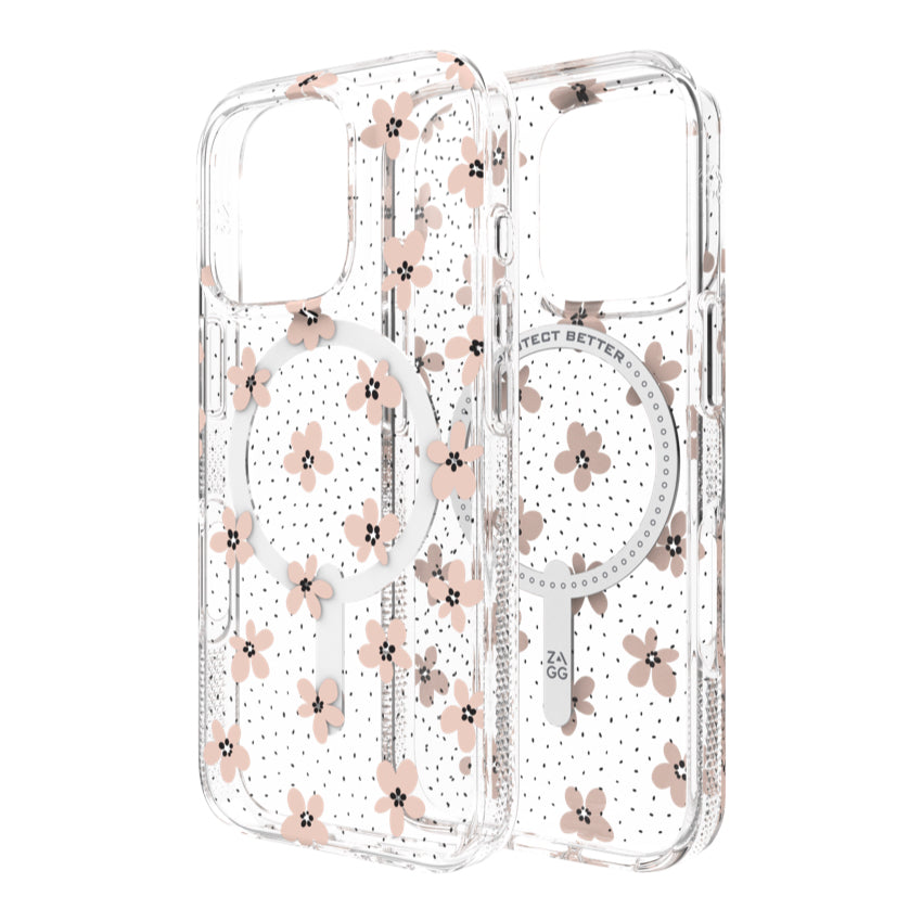 เคสกันกระแทก iPhone 16 Pro Zagg Milan Snap สี Floral Pink Daisies