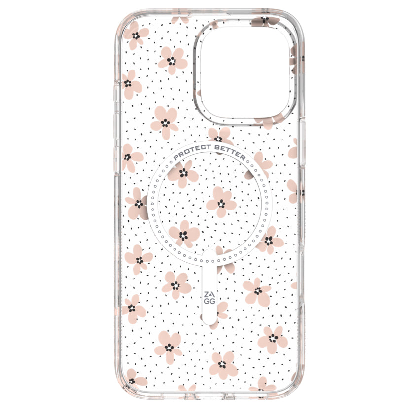 เคสกันกระแทก iPhone 16 Pro Max Zagg Milan Snap สี Floral Pink Daisies