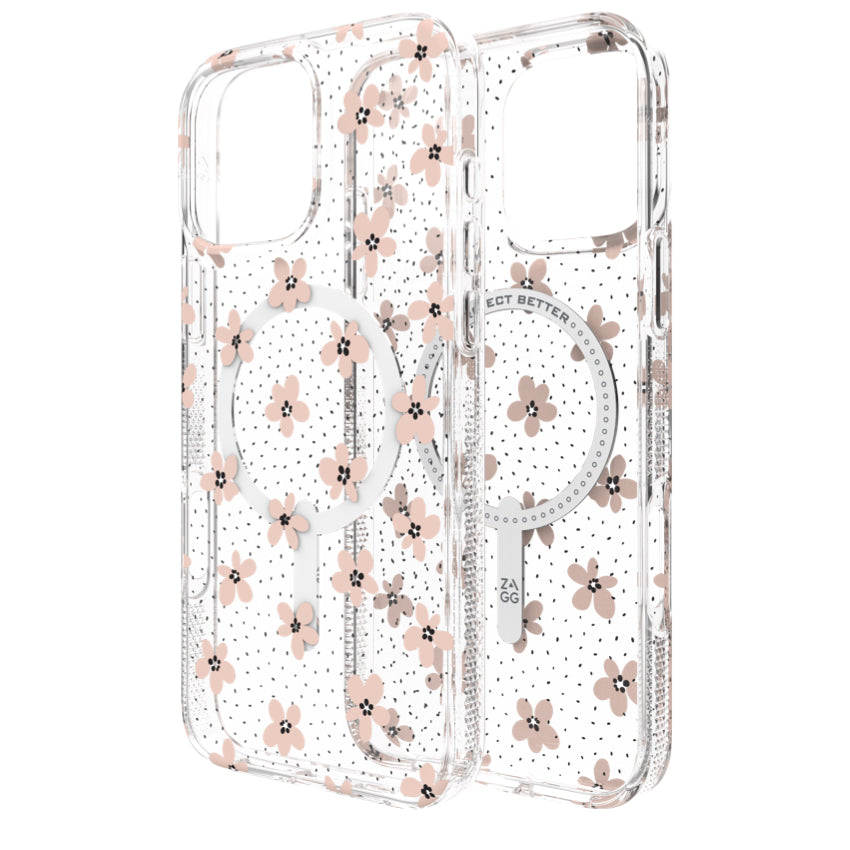 เคสกันกระแทก iPhone 16 Pro Max Zagg Milan Snap สี Floral Pink Daisies