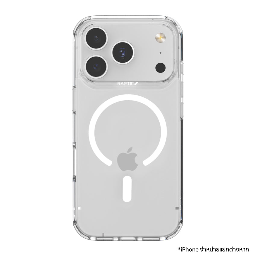 เคสไอโฟน Air Clear รองรับ MagSafe สำหรับ iPhone 17 Pro สี Clear แบรนด์ RAPTIC
