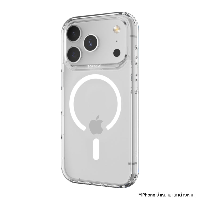 เคสไอโฟน Air Clear รองรับ MagSafe สำหรับ iPhone 17 Pro สี Clear กันกระแทก แบรนด์ RAPTIC