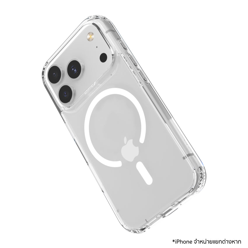 เคสไอโฟน Air Clear รองรับ MagSafe สำหรับ iPhone 17 Pro สี Clear กันกระแทก 6 ฟุต แบรนด์ RAPTIC