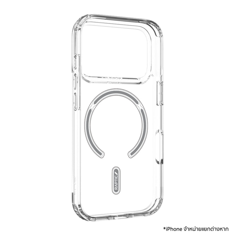 เคสไอโฟน Air Clear รองรับ MagSafe สำหรับ iPhone 17 Pro สี Clear ดีไซน์ใส แบรนด์ RAPTIC