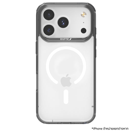 เคสไอโฟน Air Clear รองรับ MagSafe สำหรับ iPhone 17 Pro Max สี Black แบรนด์ RAPTIC