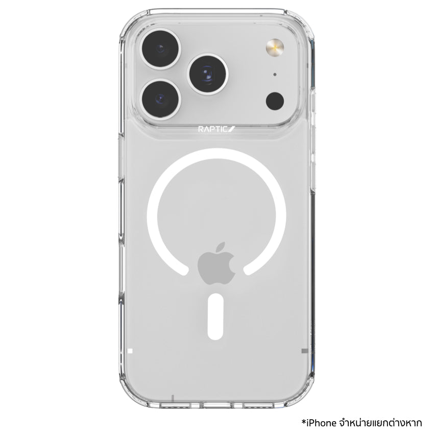 เคสไอโฟน Air Clear รองรับ MagSafe สำหรับ iPhone 17 Pro Max สี Clear แบรนด์ RAPTIC