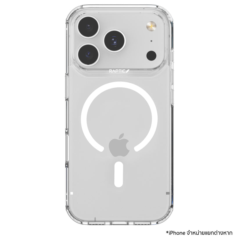 เคสไอโฟน Air Clear รองรับ MagSafe สำหรับ iPhone 17 Pro Max สี Clear แบรนด์ RAPTIC