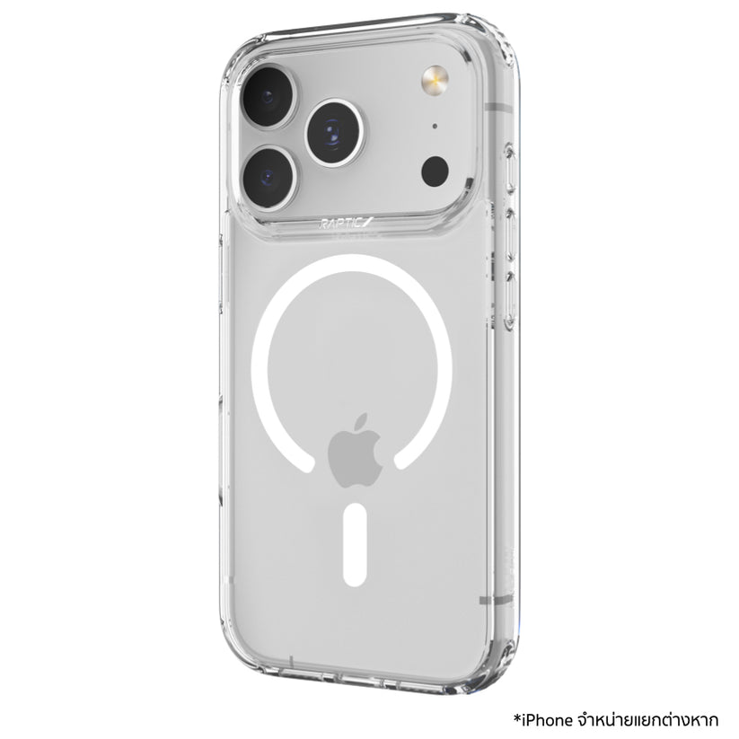 เคสไอโฟน Air Clear รองรับ MagSafe สำหรับ iPhone 17 Pro Max สี Clear กันกระแทก แบรนด์ RAPTIC