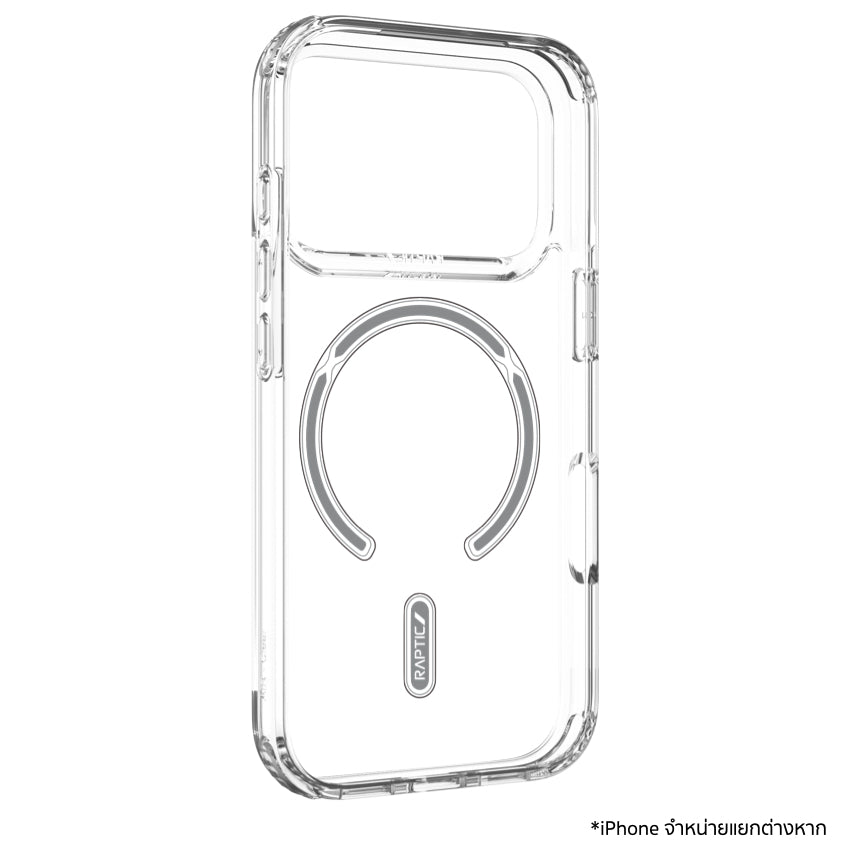 เคสไอโฟน Air Clear รองรับ MagSafe สำหรับ iPhone 17 Pro Max สี Clear ดีไซน์ใส แบรนด์ RAPTIC