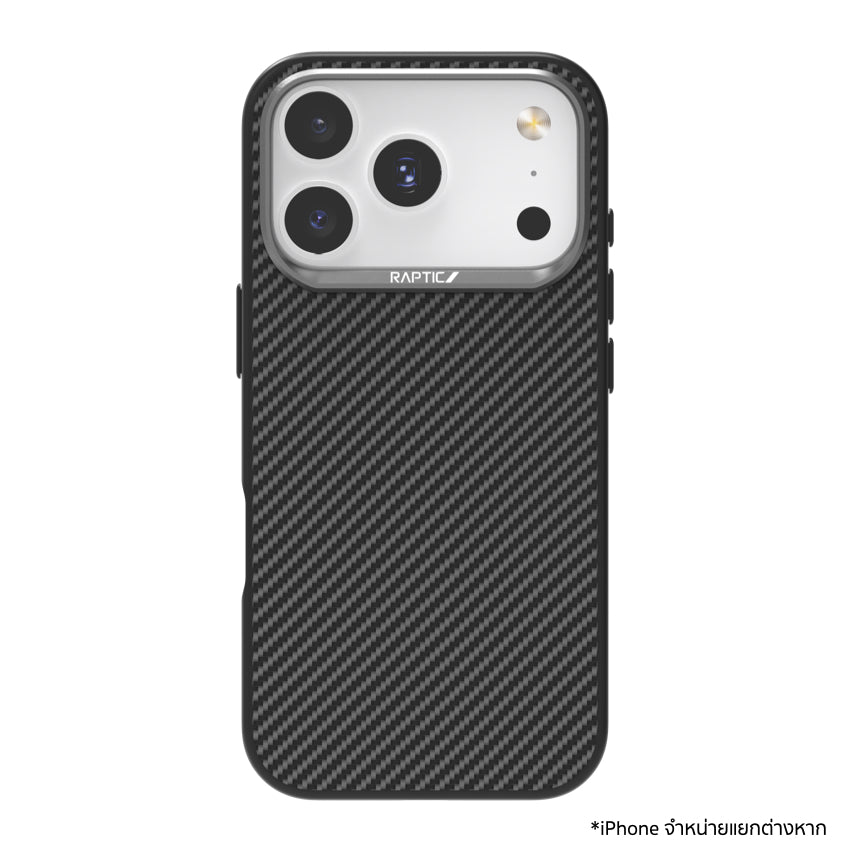 เคสไอโฟน Aramid Fiber Dual รองรับ MagSafe สำหรับ iPhone 17 Pro สี Black แบรนด์ RAPTIC