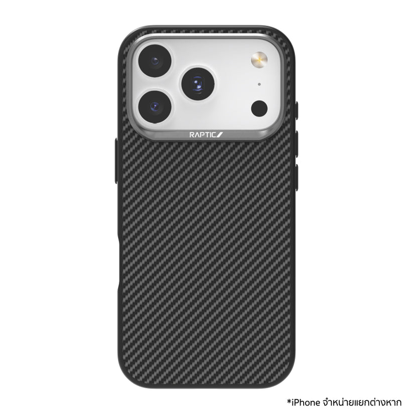 เคสไอโฟน Aramid Fiber Dual รองรับ MagSafe สำหรับ iPhone 17 Pro สี Black แบรนด์ RAPTIC