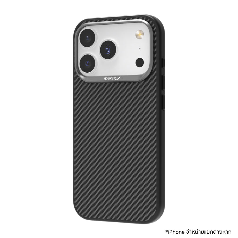 เคสไอโฟน Aramid Fiber Dual รองรับ MagSafe สำหรับ iPhone 17 Pro สี Black กันกระแทก แบรนด์ RAPTIC