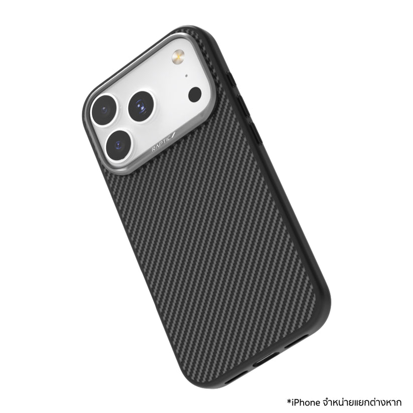 เคสไอโฟน Aramid Fiber Dual รองรับ MagSafe สำหรับ iPhone 17 Pro สี Black  ปกป้องรอบด้าน แบรนด์ RAPTIC