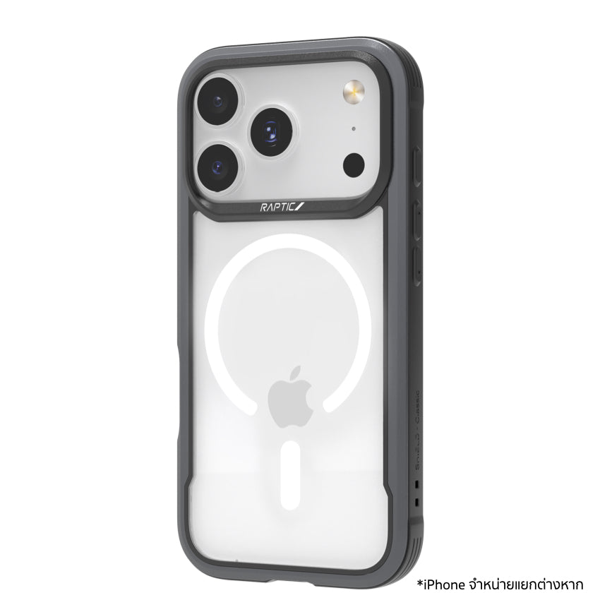 เคสไอโฟน Shield Classic รองรับ MagSafe สำหรับ iPhone 17 Pro สี Black ดีไซน์สวยงาม จากแบรนด์ RAPTIC