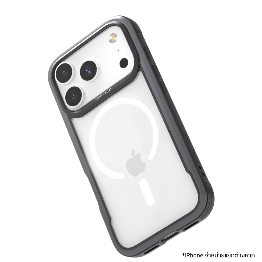 เคสไอโฟน Shield Classic รองรับ MagSafe สำหรับ iPhone 17 Pro สี Black กันกระแทก จากแบรนด์ RAPTIC