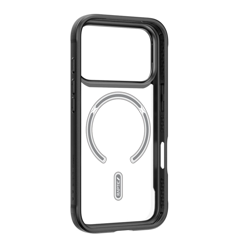 เคสไอโฟน Shield Classic รองรับ MagSafe สำหรับ iPhone 17 Pro สี Black มองเห็นตัวเครื่อง จากแบรนด์ RAPTIC