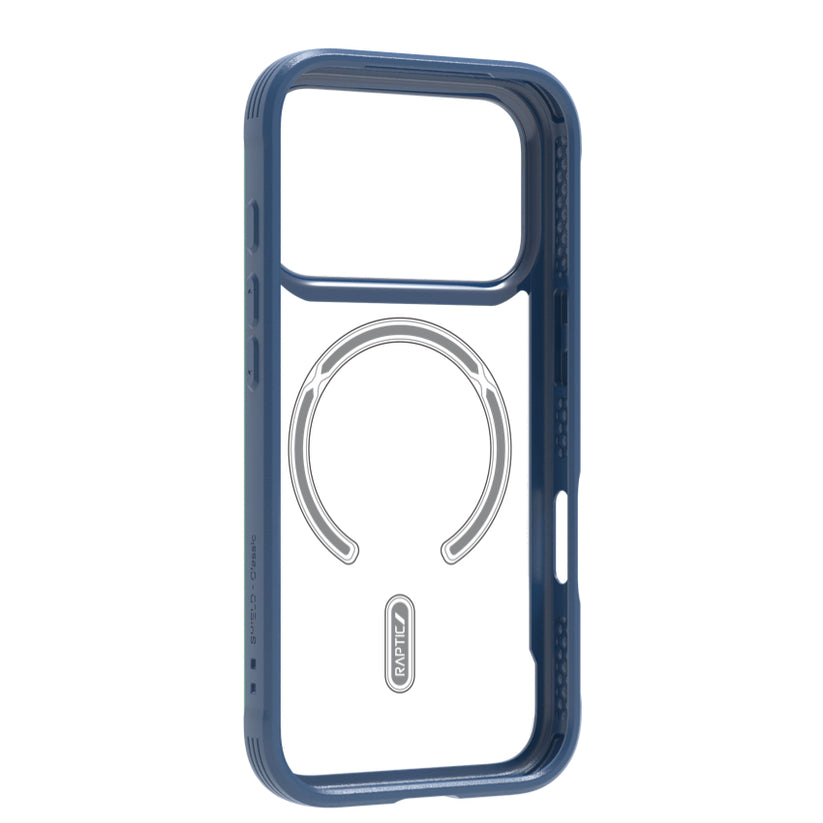 เคสไอโฟน Shield Classic รองรับ MagSafe สำหรับ iPhone 17 Pro สี Iridescent มองเห็นตัวเครื่อง จากแบรนด์ RAPTIC