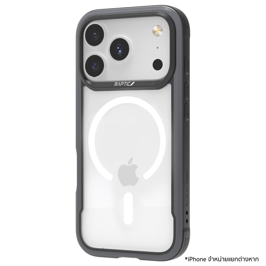 เคสไอโฟน Shield Classic รองรับ MagSafe สำหรับ iPhone 17 Pro Max สี Black ดีไซน์สวยงาม จากแบรนด์ RAPTIC