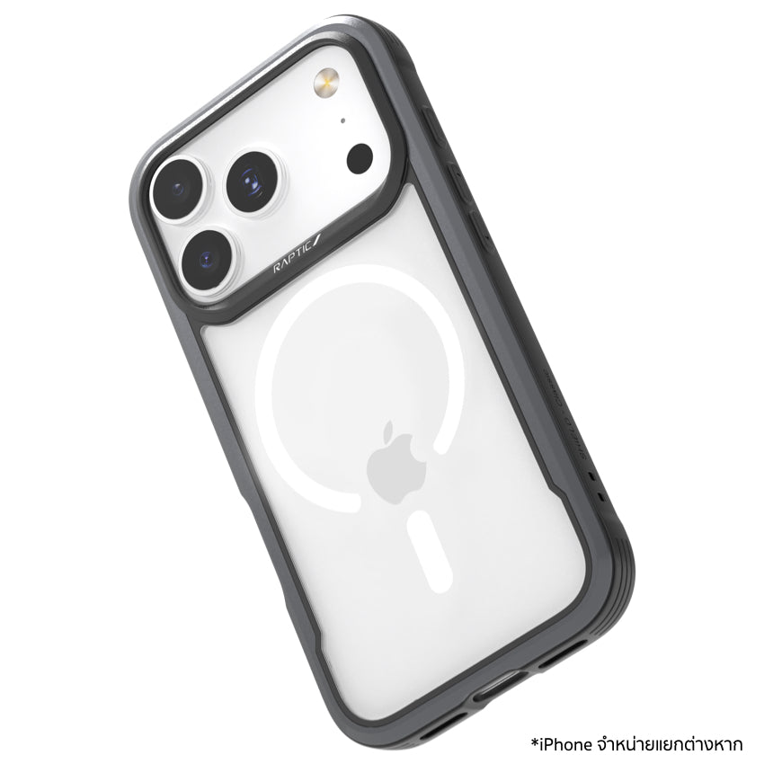 เคสไอโฟน Shield Classic รองรับ MagSafe สำหรับ iPhone 17 Pro Max สี Black กันกระแทก จากแบรนด์ RAPTIC