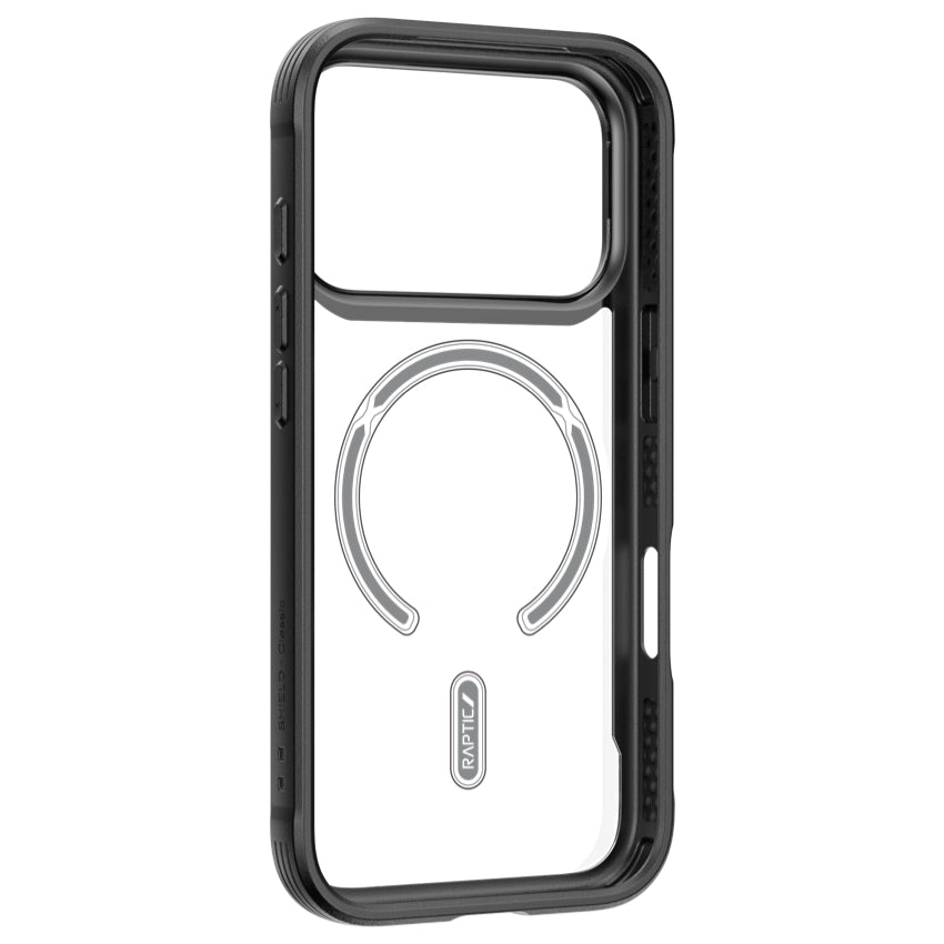 เคสไอโฟน Shield Classic รองรับ MagSafe สำหรับ iPhone 17 Pro Max สี Black มองเห็นตัวเครื่อง จากแบรนด์ RAPTIC