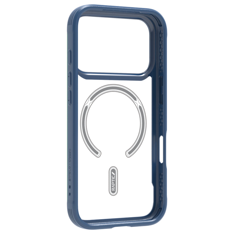 เคสไอโฟน Shield Classic รองรับ MagSafe สำหรับ iPhone 17 Pro Max สี Iridescent มองเห็นตัวเครื่อง จากแบรนด์ RAPTIC
