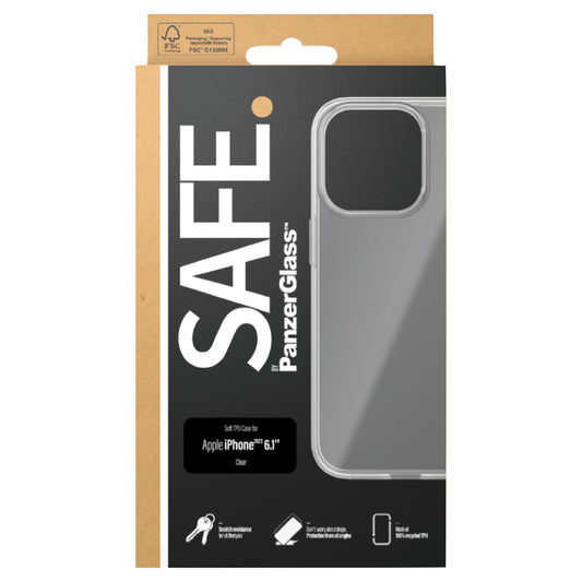 SAFE TPU Case for iPhone 15 - Clear