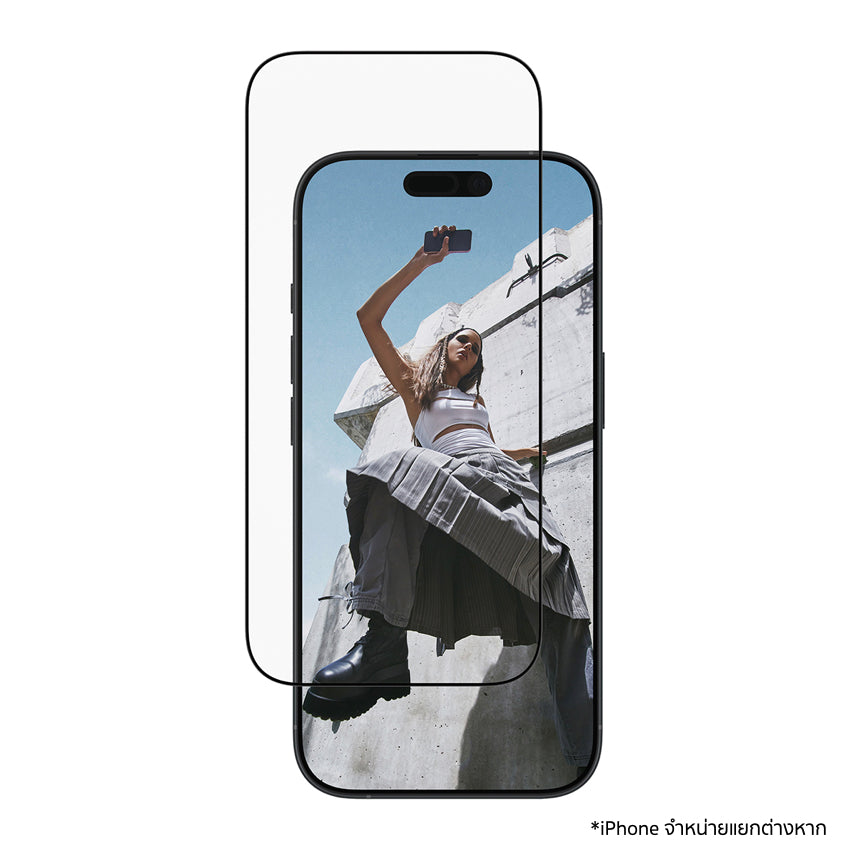 ฟิล์มใสขอบดำ Ultra Wide Fit สำหรับ iPhone 17 กันกระแทก แบรนด์ SAFE
