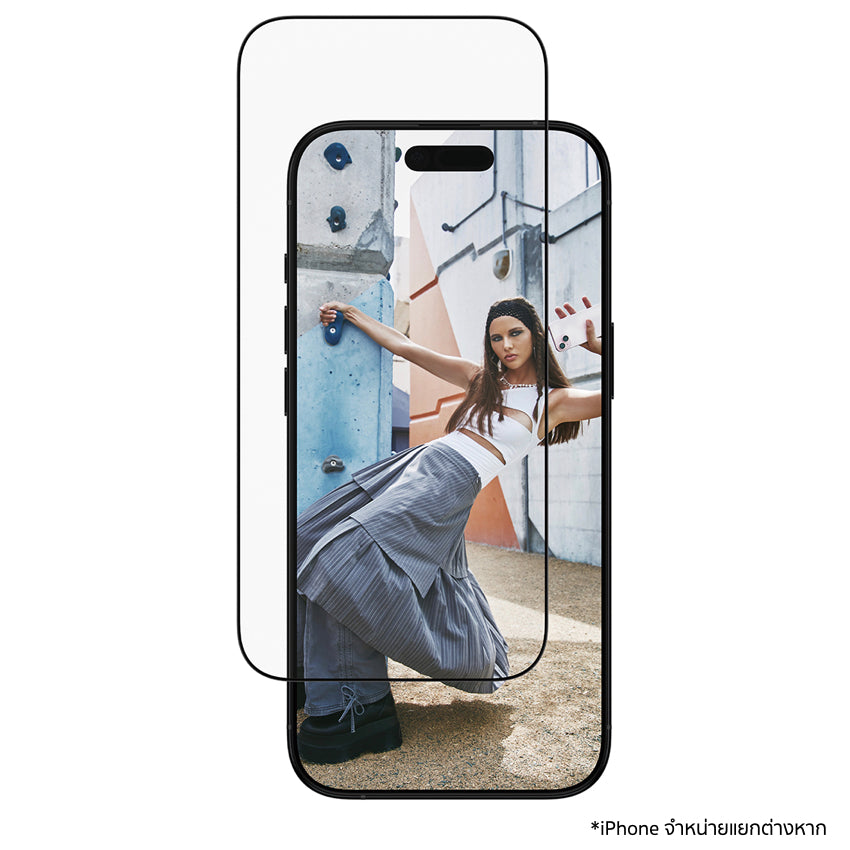 ฟิล์มใสขอบดำ Ultra Wide Fit สำหรับ iPhone Air กันกระแทก แบรนด์ SAFE