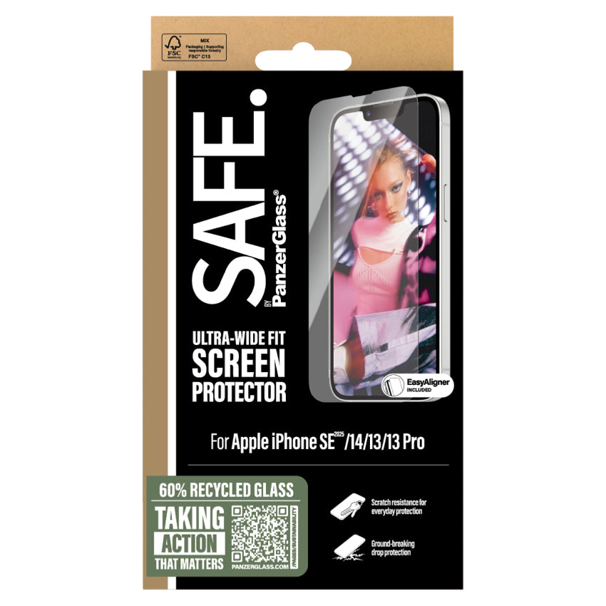 ฟิล์มกระจก iPhone 16e SAFE Ultra Wide Fit (With Applicator)