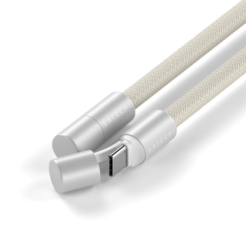 สายคล้องโทรศัพท์มือถือ OntheGo และ สาย USB-C สี Sand มีหัวปิด USB-C แบรนด์ SATECHI