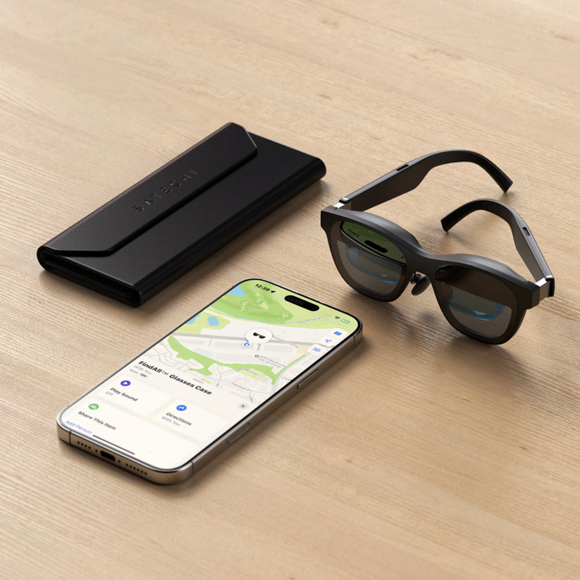 กล่องใส่แว่นตา FindAll Glasses Case - Black ติดตามตำแหน่งผ่าน Apple Find My แบรนด์ SATECHI