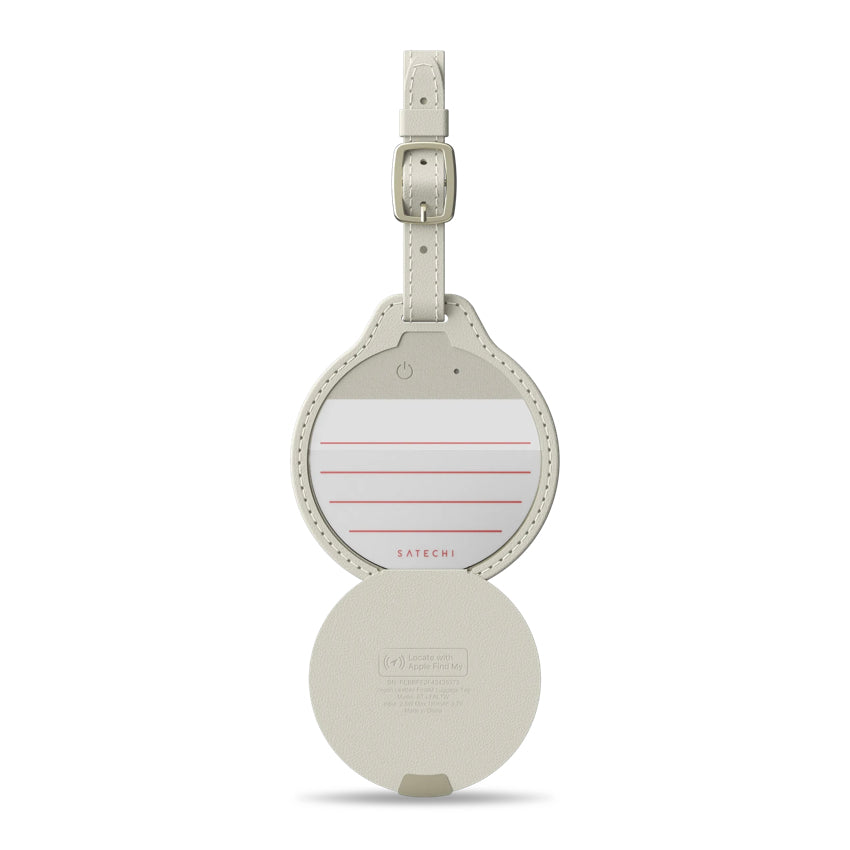 แท็กติดกระเป๋าเดินทาง Vegan-Leather FindAll Luggage Tag - Sand ปลอดภัย สะดวกสบาย แบรนด์ SATECHI