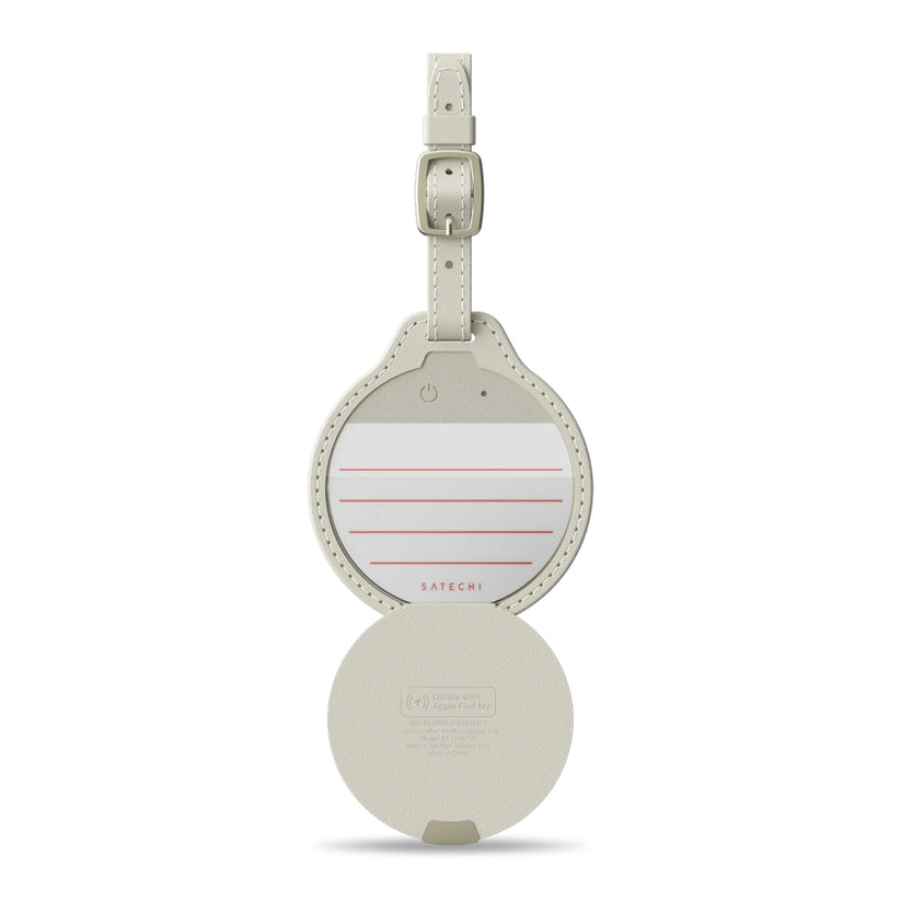 แท็กติดกระเป๋าเดินทาง Vegan-Leather FindAll Luggage Tag - Sand ปลอดภัย สะดวกสบาย แบรนด์ SATECHI
