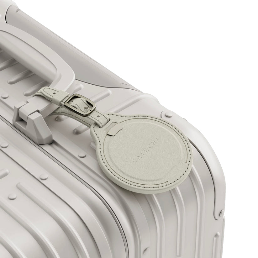 แท็กติดกระเป๋าเดินทาง Vegan-Leather FindAll Luggage Tag - Sand ดีไซน์สวยงาม แบรนด์ SATECHI