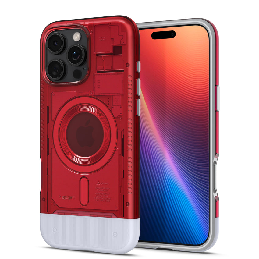 เคส Classic C1 Magfit สำหรับ iPhone 16 Pro สี Ruby รองรับ MagSafe จากแบรนด์ SPIGEN