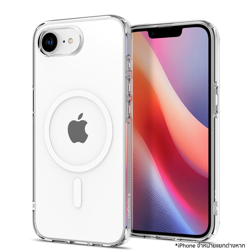 เคสใส Crystal Flex (MagFit) สำหรับ iPhone 16e สี Clear White กันกระแทก กันรอยขีดข่วน จากแบรนด์ SPIGEN