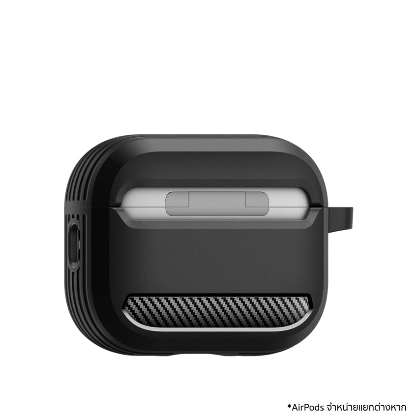 เคส Rugged Armor สำหรับ AirPods Pro 3 - Matte Black กันตกกระแทก แบรนด์ SPIGEN
