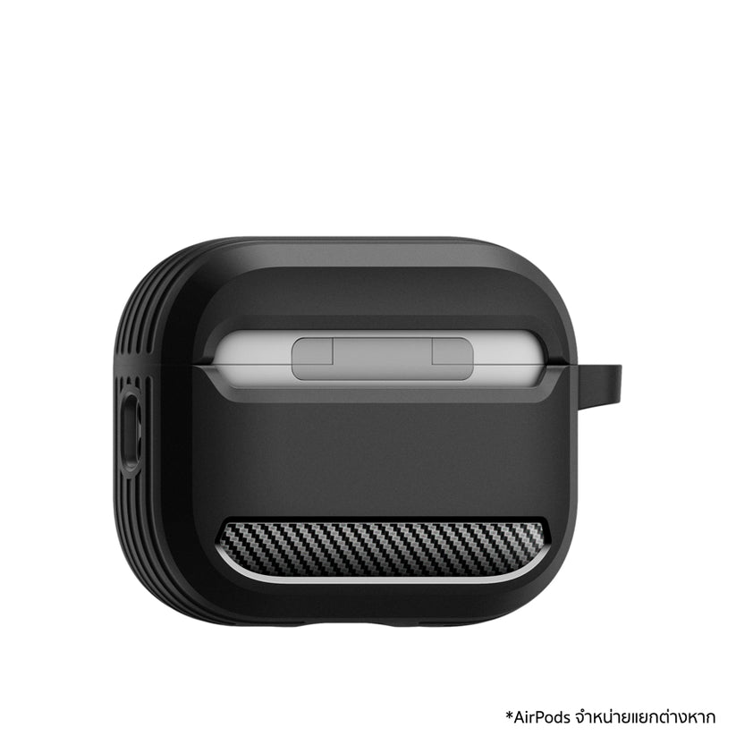 เคส Rugged Armor สำหรับ AirPods Pro 3 - Matte Black กันตกกระแทก แบรนด์ SPIGEN