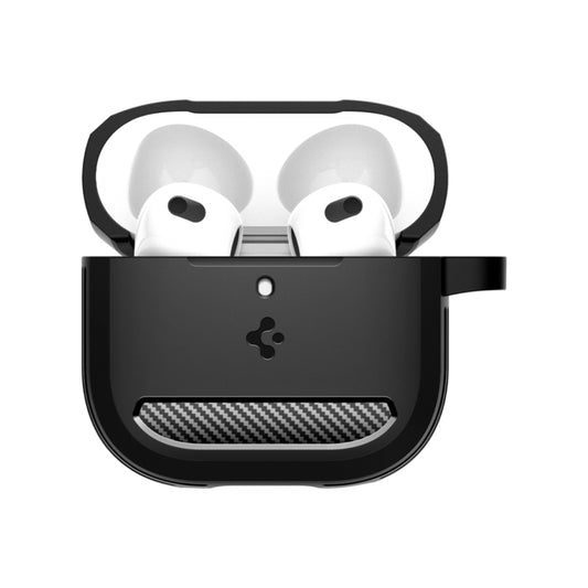 SPIGEN Rugged Armor Case for AirPods G4 - Matte Black