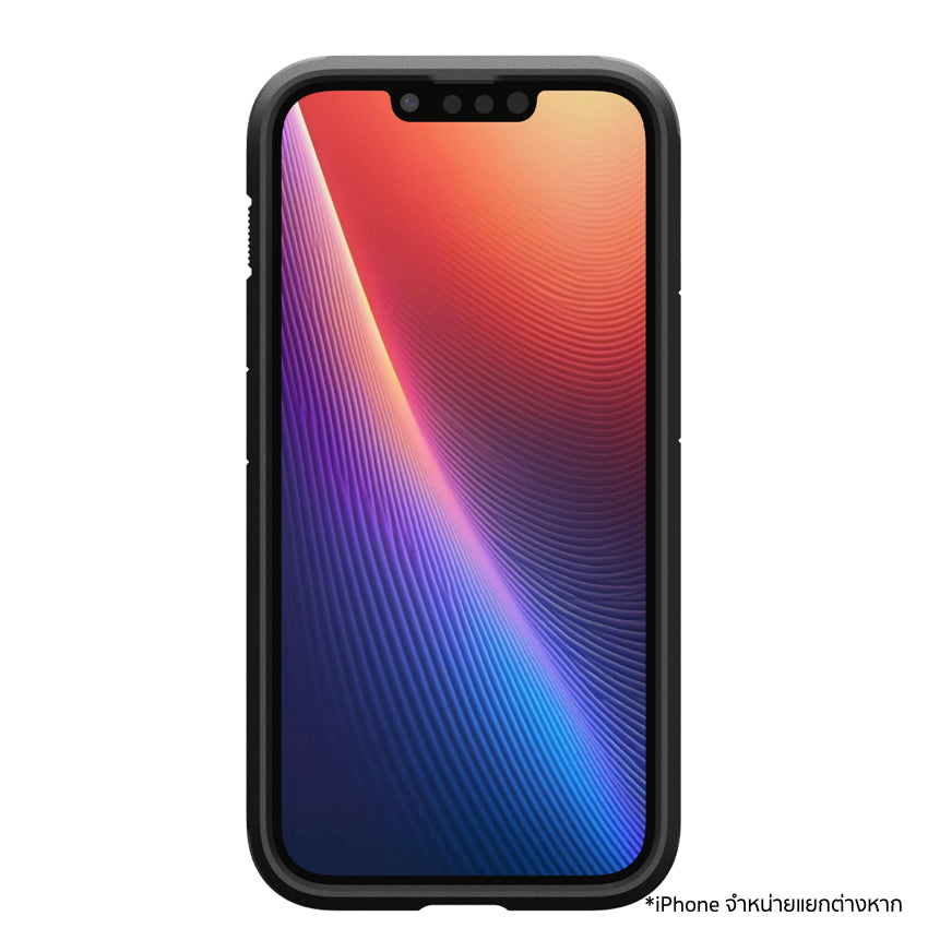 เคสไอโฟน Tough Armor MagFit สำหรับ iPhone 16e สี Black ขอบยกสูงขึ้น แบรนด์ SPIGEN
