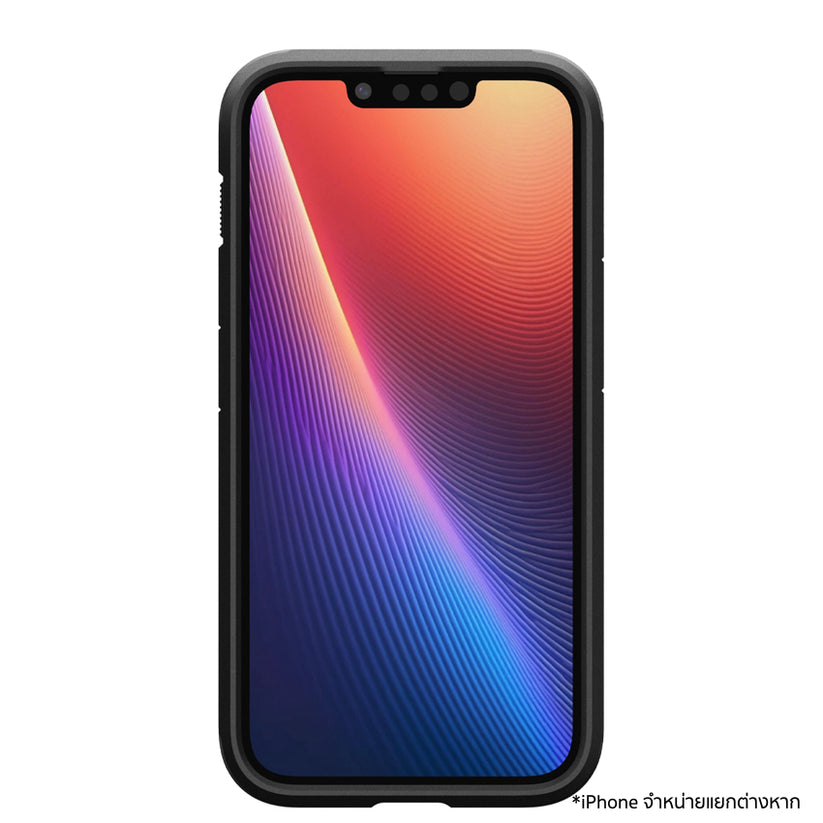เคสไอโฟน Tough Armor MagFit สำหรับ iPhone 16e สี Black ขอบยกสูงขึ้น แบรนด์ SPIGEN