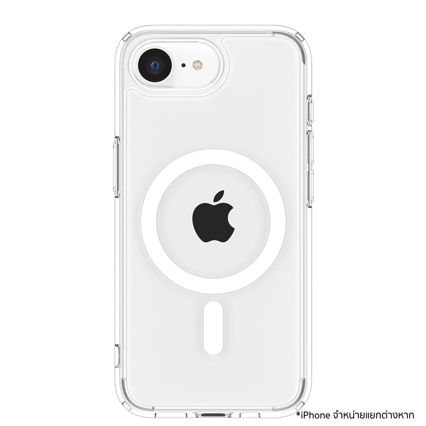 เคสไอโฟน Ultra Hybrid Crystal MagFit สำหรับ iPhone 16e สี Clear White จากแบรนด์ SPIGEN