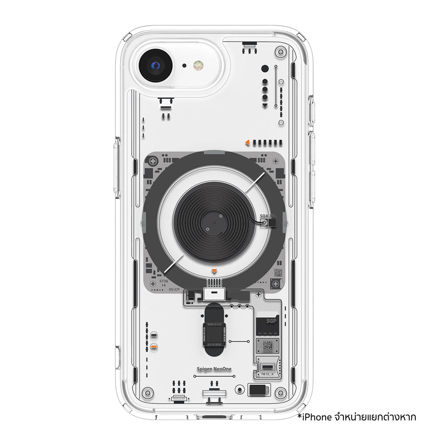 เคสไอโฟน Ultra Hybrid Crystal MagFit สำหรับ iPhone 16e สี Neo One จากแบรนด์ SPIGEN