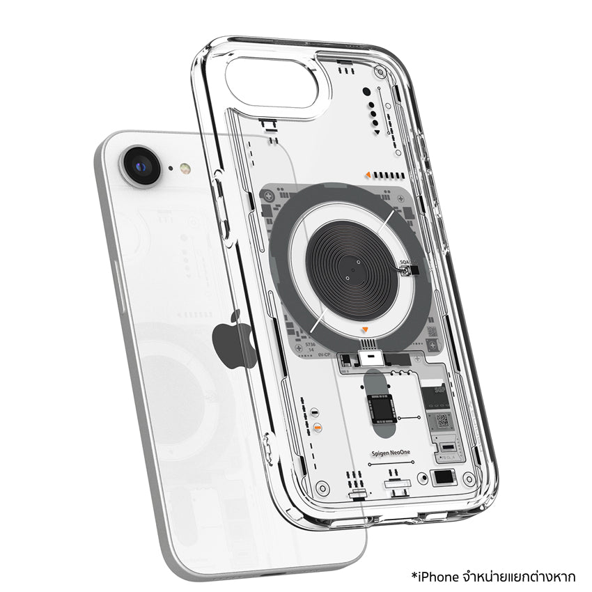 เคสไอโฟน Ultra Hybrid Crystal MagFit สำหรับ iPhone 16e สี Neo One กันกระแทก จากแบรนด์ SPIGEN