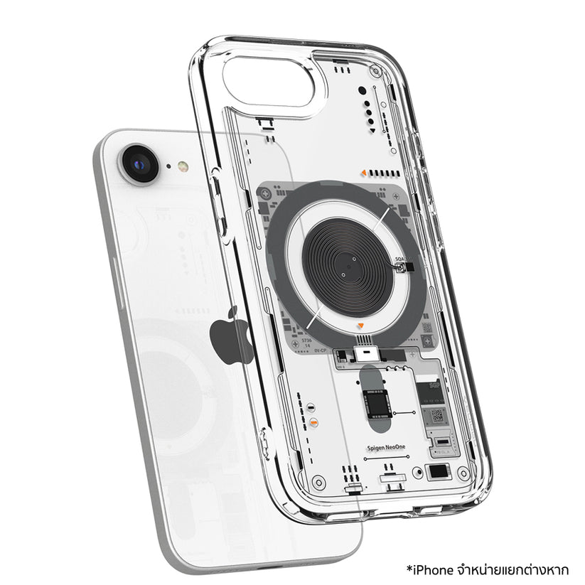 เคสไอโฟน Ultra Hybrid Crystal MagFit สำหรับ iPhone 16e สี Neo One กันกระแทก จากแบรนด์ SPIGEN