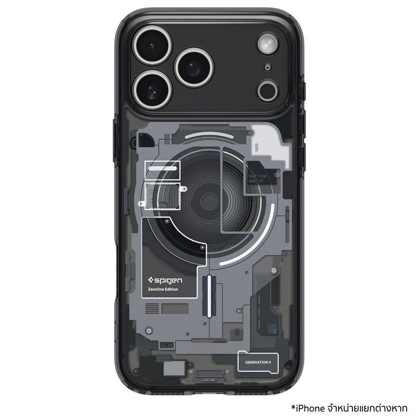 เคส Spigen Ultra Hybrid MagFit Zero One Black สำหรับ iPhone 17 Pro Max