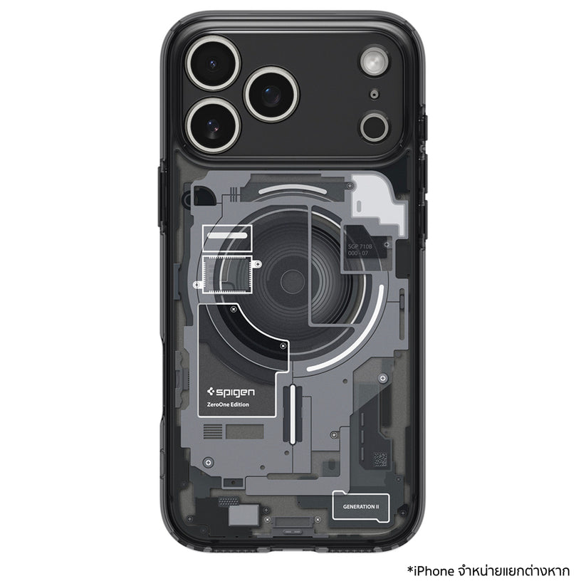 เคส Spigen Ultra Hybrid MagFit Zero One Black สำหรับ iPhone 17 Pro Max