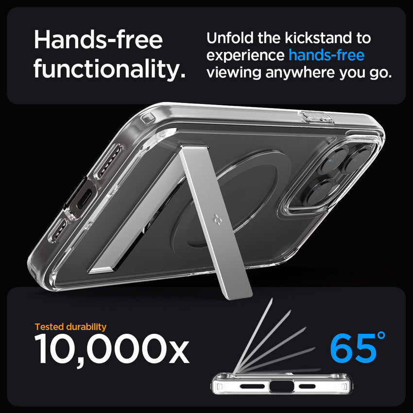 เคสใส Spigen Ultra Hybrid S MagFit สำหรับ iPhone 15 Pro สี Graphite